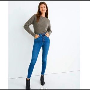 NWT Madewell 10” high-rise skinny with button fly